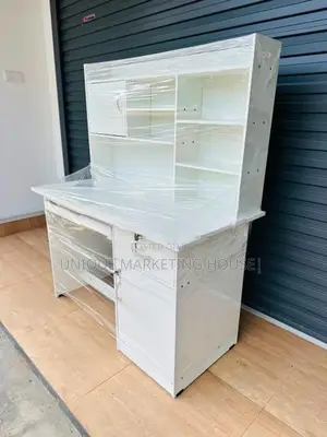 Modern 4x2 Ft Smart Space White Hi-Rack Study Table