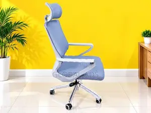 New Gray Head Rest Computer office chair