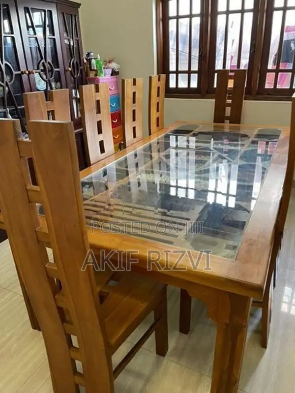 Teak 10x Chairs Dining Table