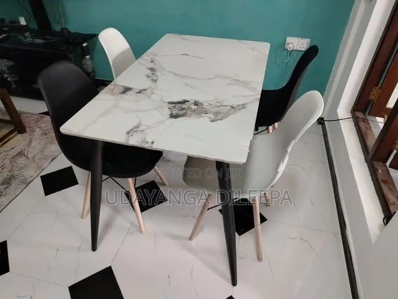 Granite Dining Table with Chairs