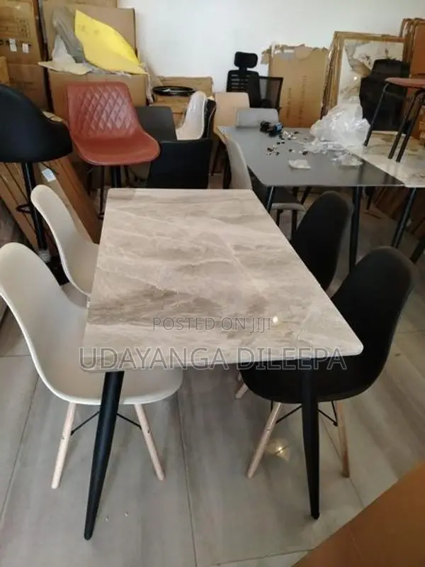 Granite Dining Table with Chairs