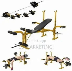 Brand New Bench Dumbbell Weight Plats Set Home Gym