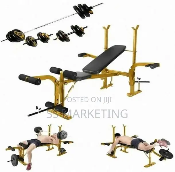 Brand New Bench Dumbbell Weight Plats Set Home Gym