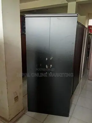 2 Door Black Cupboard (K-48)
