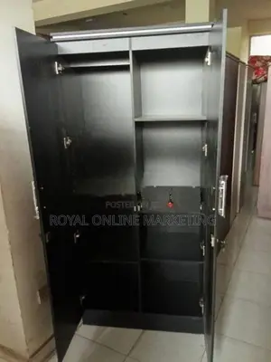 2 Door Black Cupboard (K-48)
