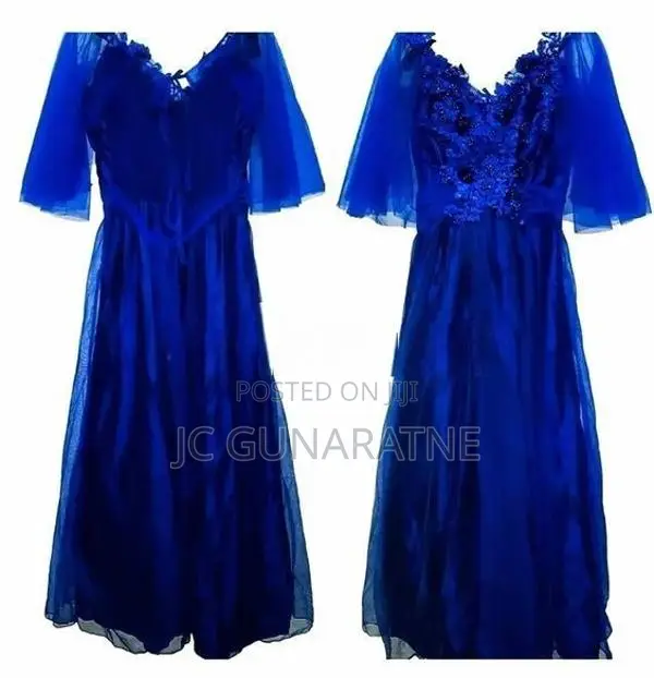 Blue Long Party Dress