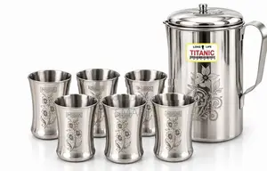 Stainless Steel Jug / Tumbler SJ-7 - (JUG-1600ML , TUMBLER-320ML)Set