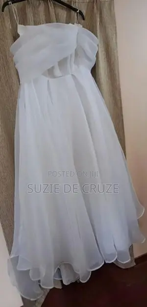 Custom-Made Off-Shoulder Bridal Gown