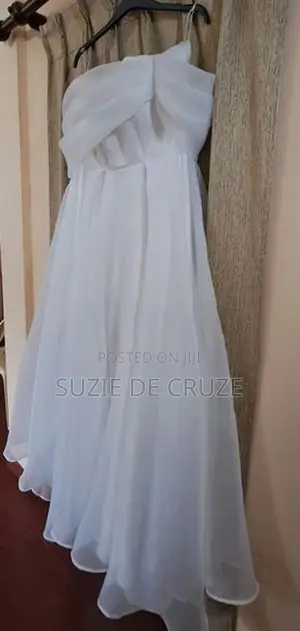 Custom-Made Off-Shoulder Bridal Gown