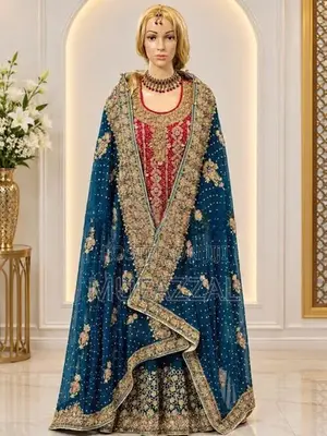Pakistan Stye Lehenga Two Tone
