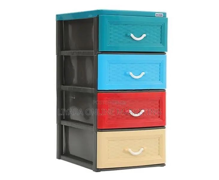 -Daxer 4 Drawer Plastic Cupboard