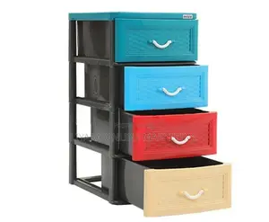 -Daxer 4 Drawer Plastic Cupboard