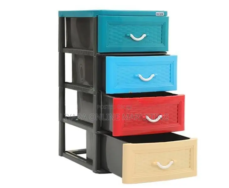 -Daxer 4 Drawer Plastic Cupboard