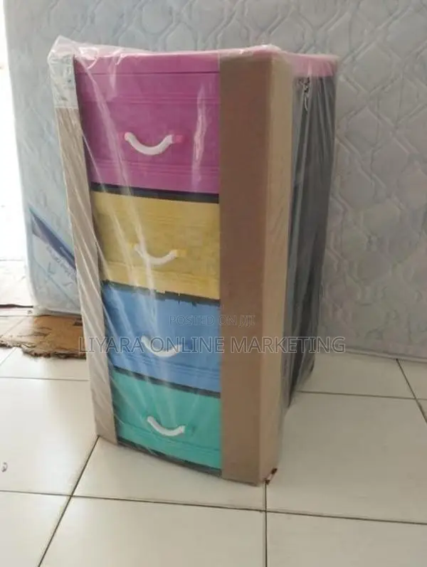 -Daxer 4 Drawer Plastic Cupboard