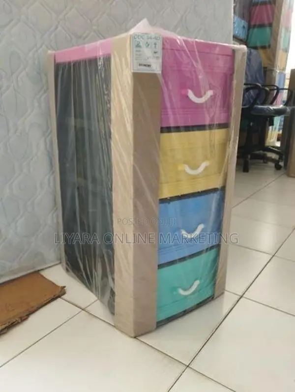 -Daxer 4 Drawer Plastic Cupboard