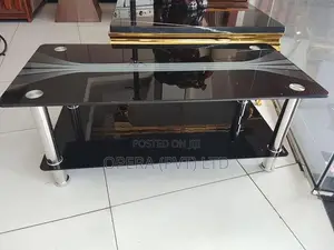 Modern Two Tier Glass Top Coffee Table