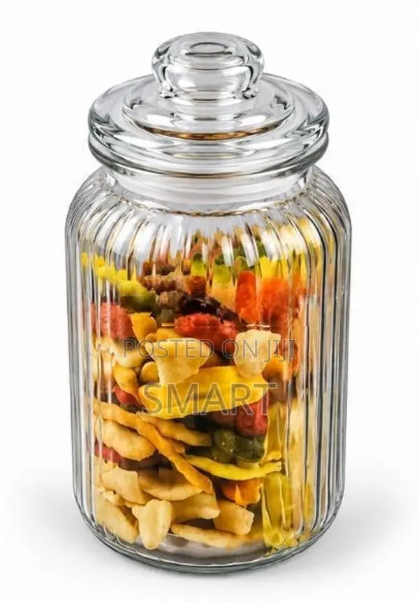 Soda Lime Glass Storage Jar 1300 Ml (hd105-1300)
