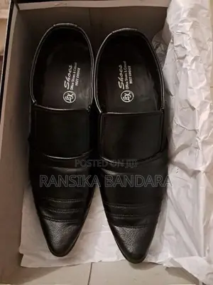Men's Black Office Shoes