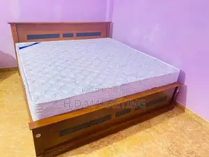 78*60 Teak Box Bed with Arpico Spring Mattress
