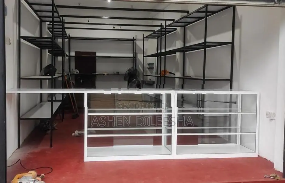 Show Cases With Storage Racks