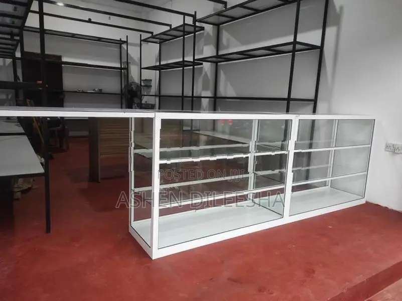 Show Cases With Storage Racks