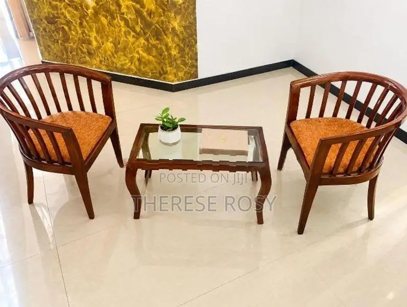 Don Corolis Coffee Table with Two Chairs