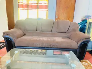 Singer Sofa Set With Glass Coffee Table
