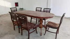 Teakwood 6 Chairs Table