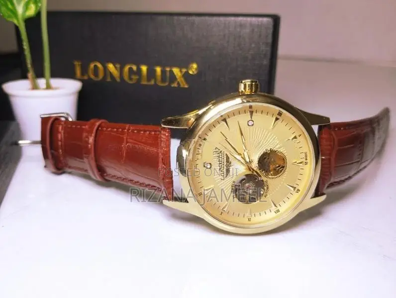 Longlux Automatic Mechanical Open-Heart Watch – Model 8020P
