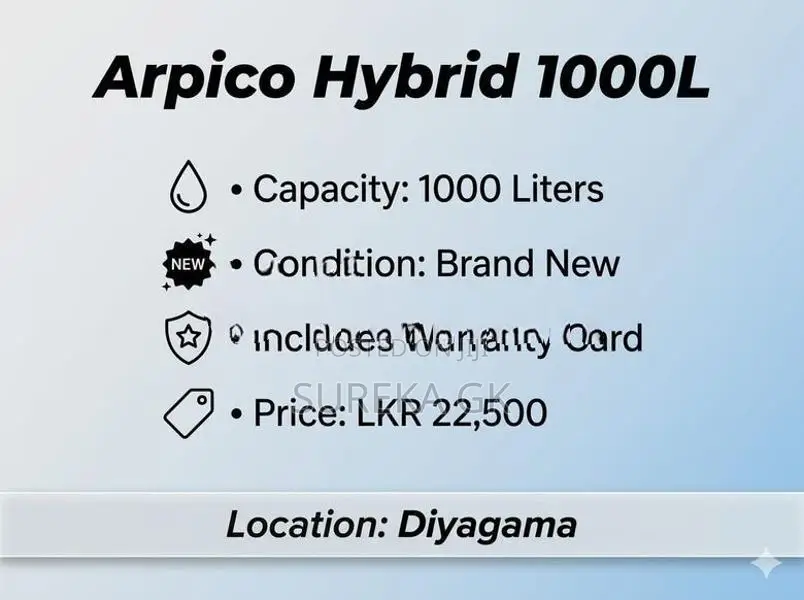 Apico Hybrid Water Tank