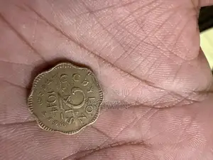 1944 Ceylon King George VI 2 Cents Antique Coin