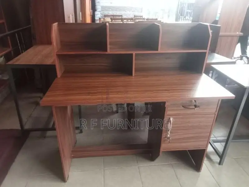 Melamine Writing Table with Cupboard 4 by 2
