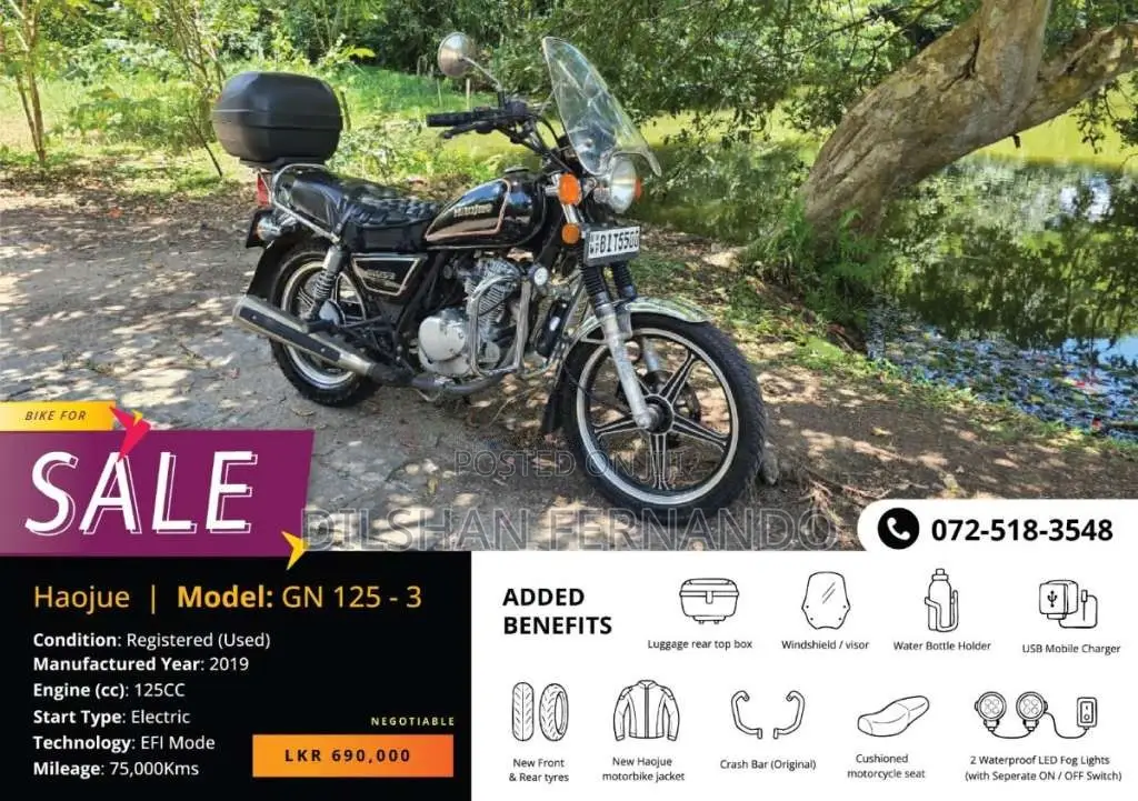 Suzuki GN125 2019 Motorbike (Used)