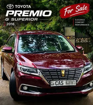 Toyota Premio 2016 Car (Used)