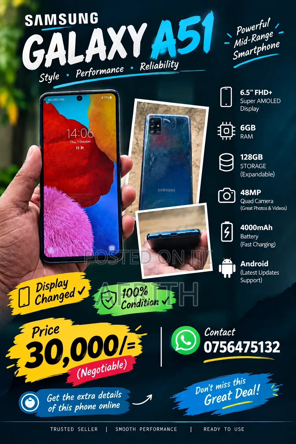 Samsung Galaxy A51 128 GB Blue