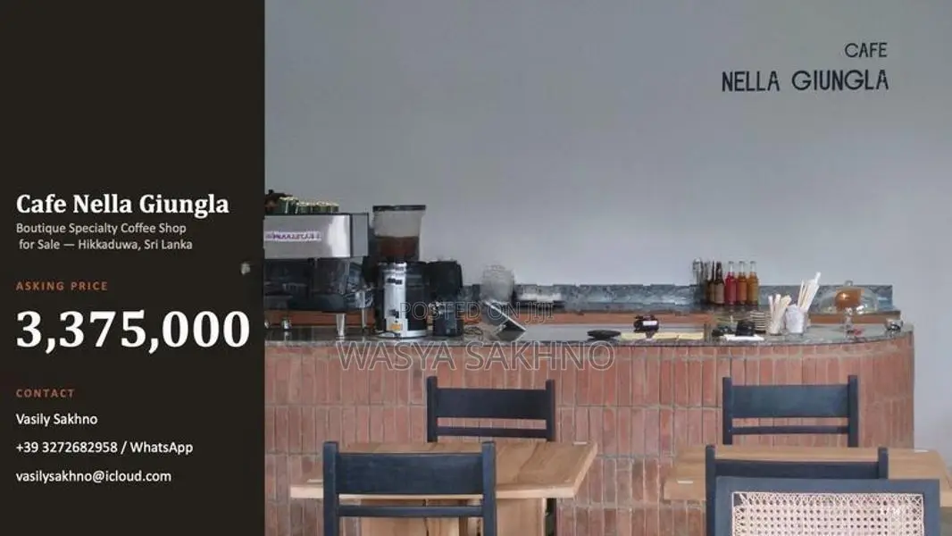 Turnkey Beachfront Cafe Restaurant for Sale – Hikkaduwa
