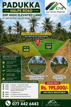 Two Land Blocks or 25P Entire at ASP estate, Halpe, Padukka