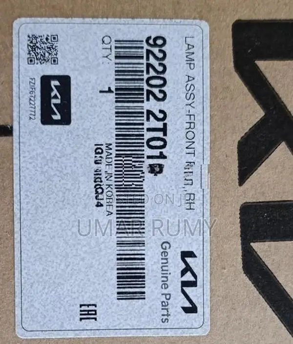 Kia Optima Passenger Side Fog Light