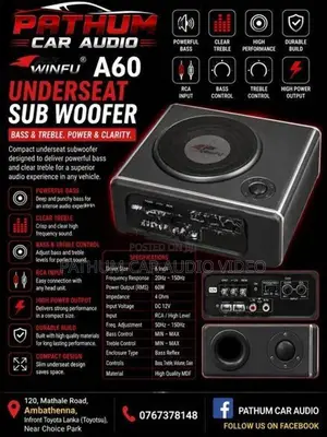 Winfu A60 Underseat Subwoofer