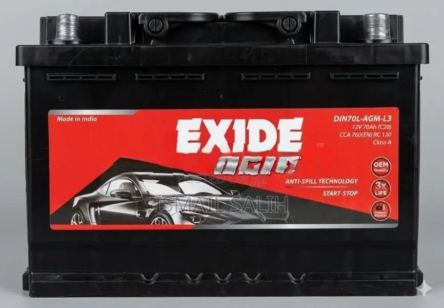 Exide Battery AGM DIN70 L34S385