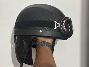 Half Helmet With Goggles