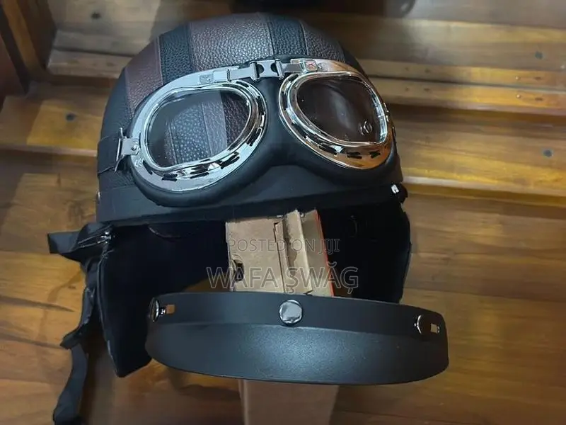 Half Helmet With Goggles