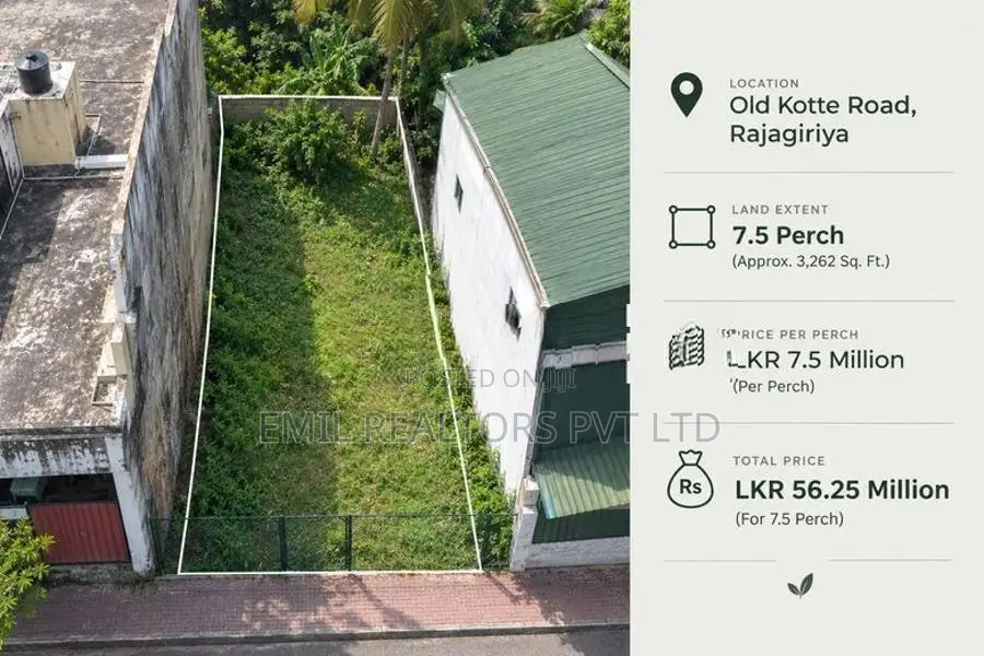 Land for Sale – Old Kotte Road, Rajagiriya (EM053RH)
