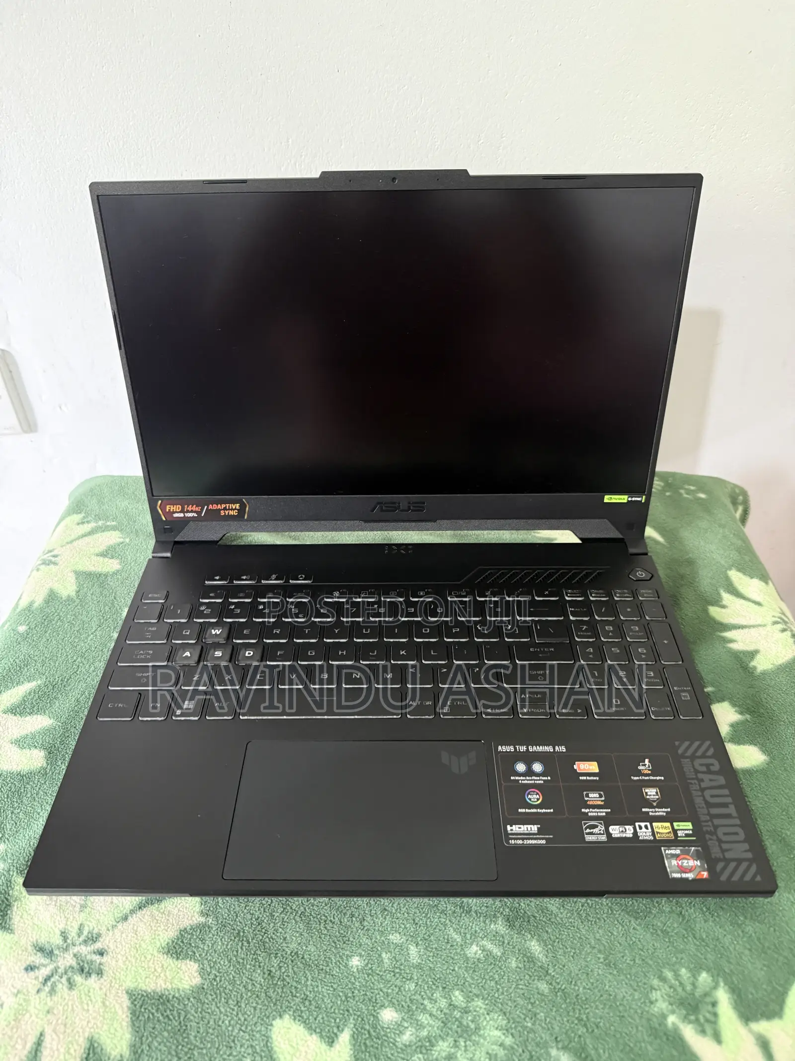 Laptop Asus TUF Gaming A15 16GB AMD Ryzen 7 SSD 512GB