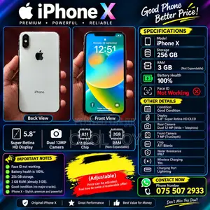 Apple iPhone X 256 GB White