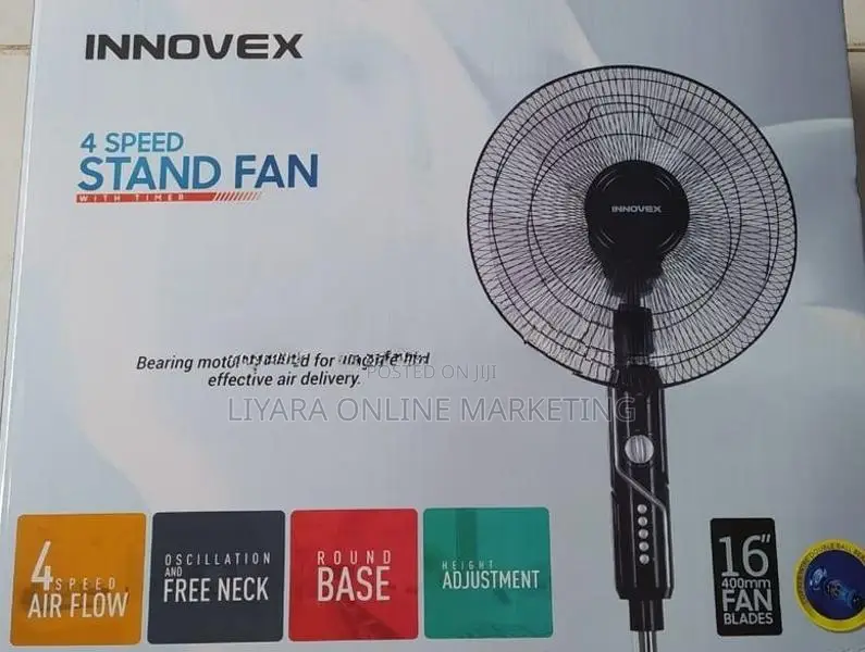 New Innovex 5 Blade Stand Fan ISF-009