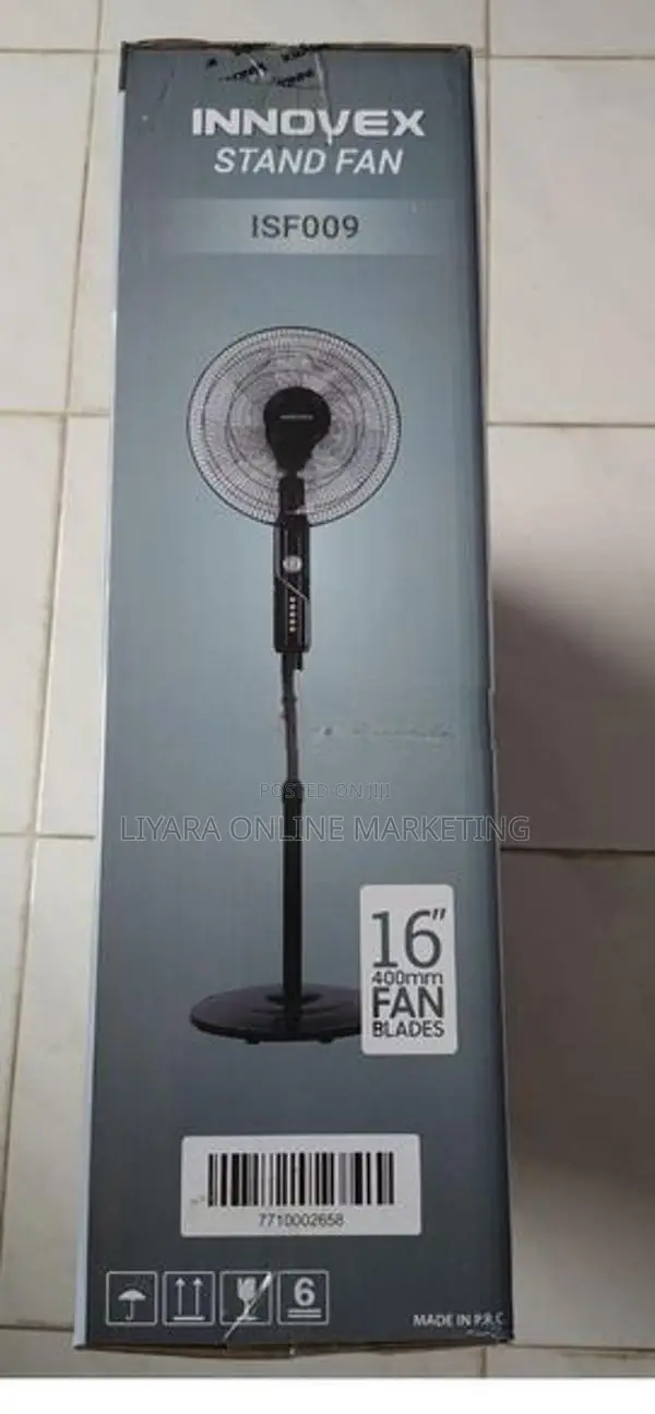 New Innovex 5 Blade Stand Fan ISF-009