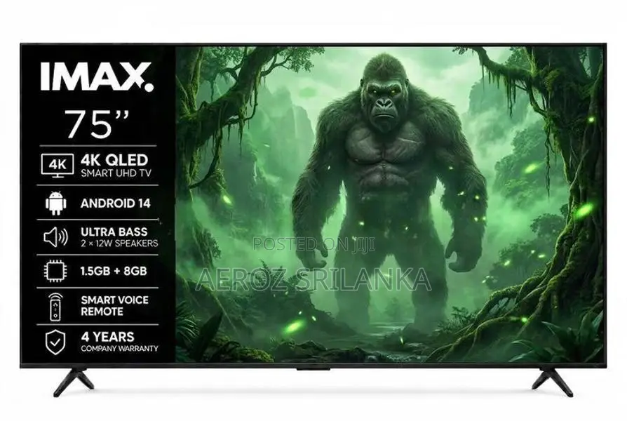 IMAX JAPAN 75″ 4K QLED SMART ANDROID 14 UHD HDR TV