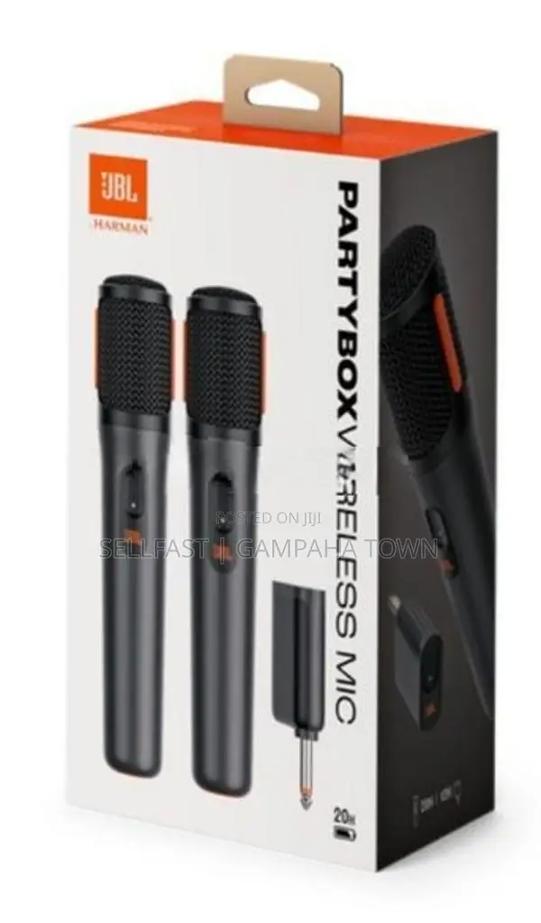 JBL Party Box Wireless Mic (Dual Microphone)