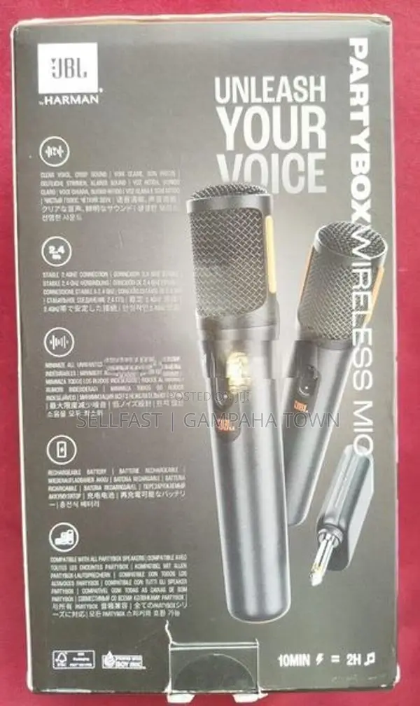 JBL Party Box Wireless Mic (Dual Microphone)
